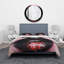 Plump Woman Lips With Black and Pink - Ensemble de housse de couette moderne - Microfibre de polyester-66390367