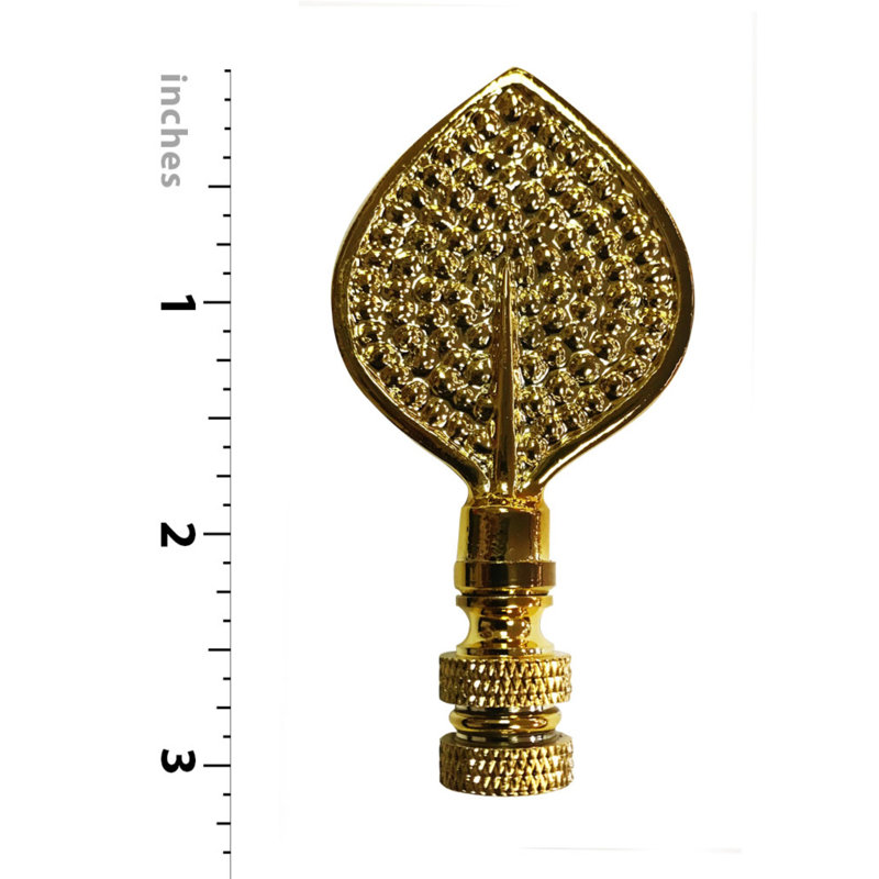 Faîteau de lampe bouleau leaf, Laiton poli