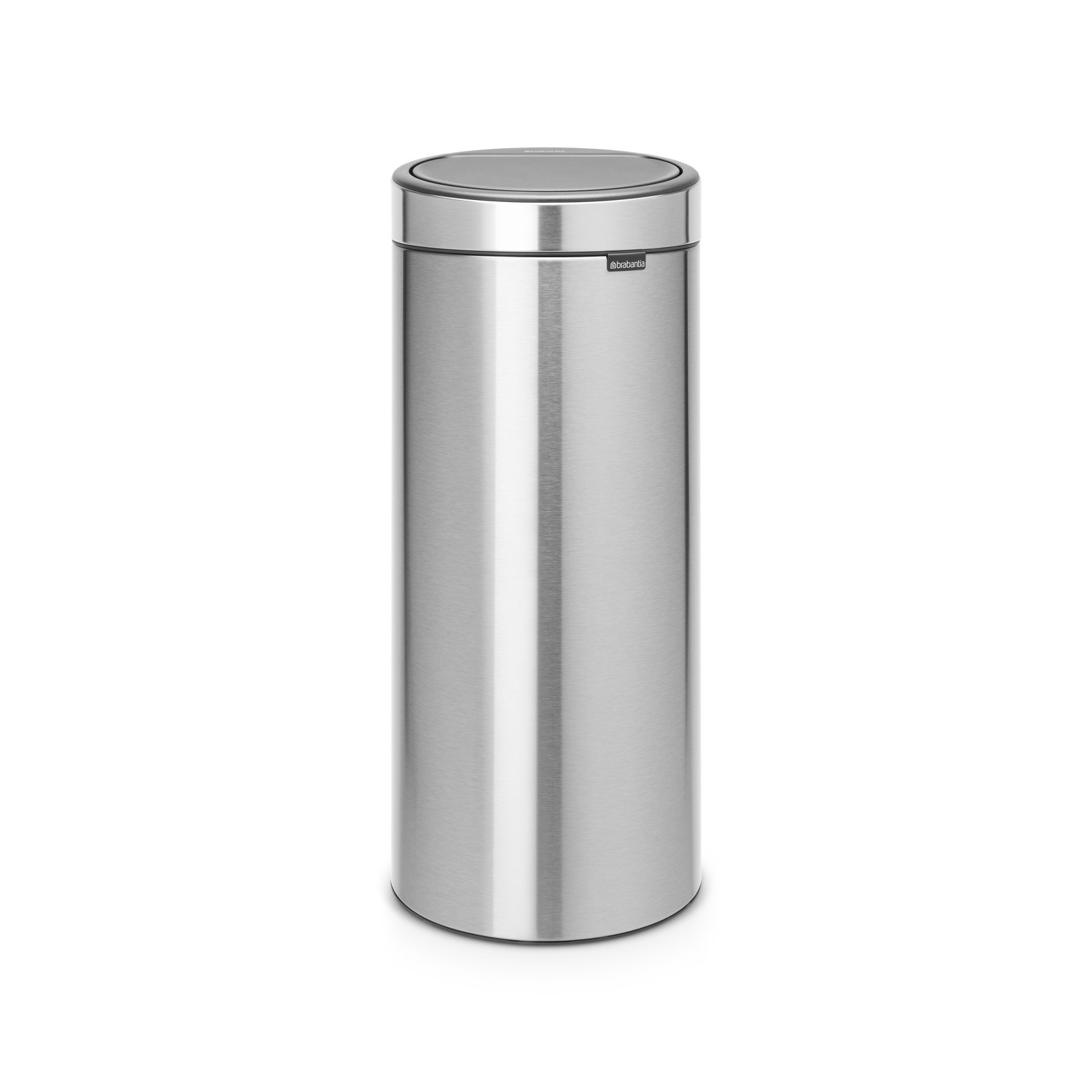 Brabantia 8 Gallon Touch Top Trash Can, Matte Steel Fingerprint Proof
