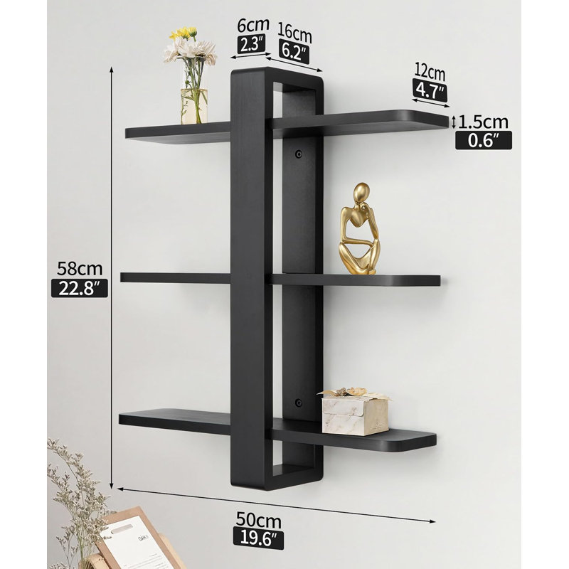 Black Floating Shelf