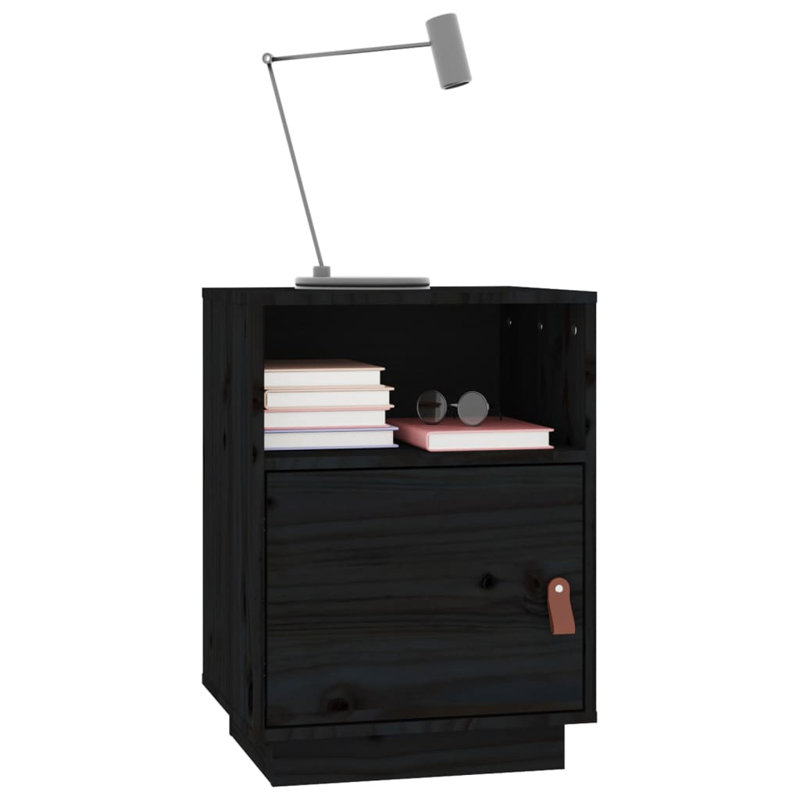 Josias Bedside Table, Black