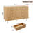 Modern Fluted 8 Drawer Dresser - 55'' Wide Wooden Chest with Deep Drawers - Ample Storage Organizer for Bedroom, Living Room, Entryway, Hallway, Kids Room, Office - Wood Color-411834586