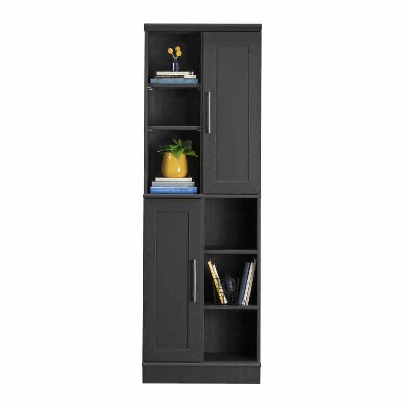 Storage Cabinet, Black Finish