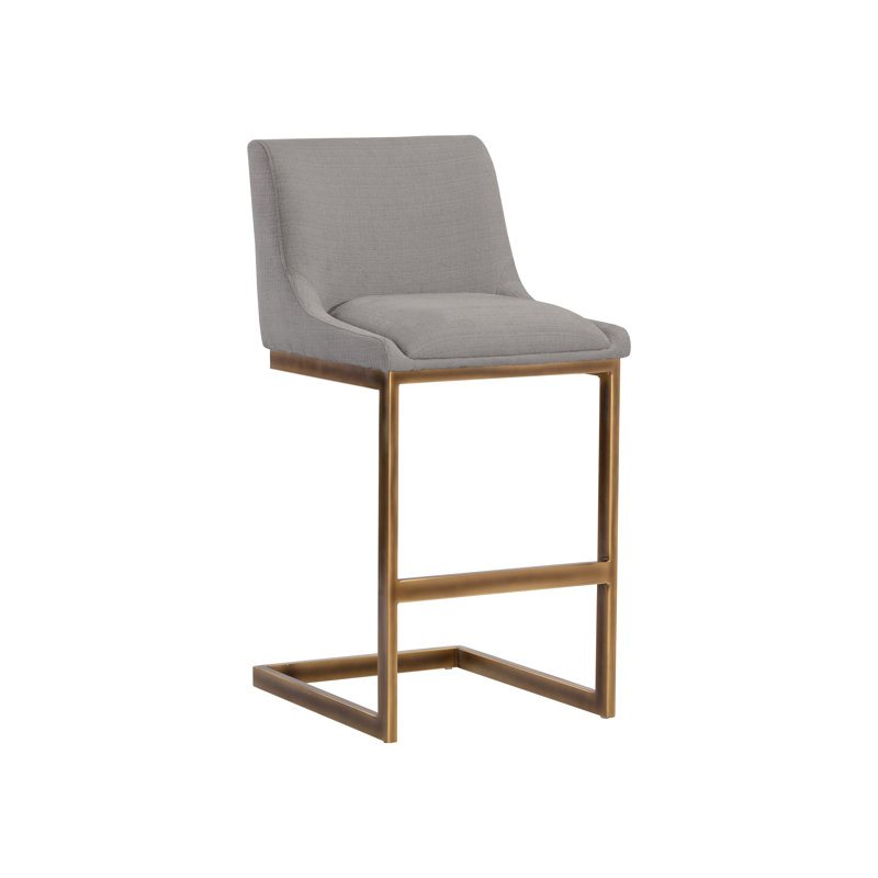 Holly Counter Stool - Abbington Burnt Orange, Light Grey, Counter Stool (26" Seat Height)