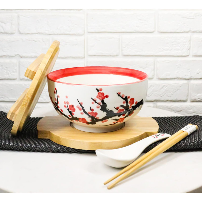Ensemble de baguettes blanches avec cuvettes Donburi