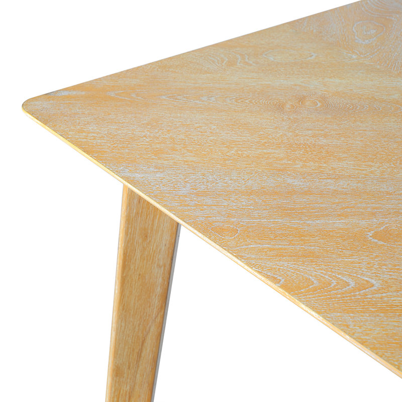 Table de salle à manger Retro, Bois naturel délavé