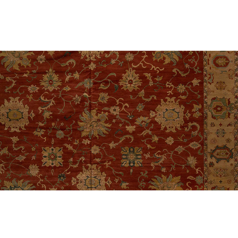 Silk Floral Area Rug