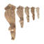 Grand corbeau en bois d'acanthe massif sculpté à la main 14 po x 4-3 / 8 po x 3-3 / 4 po-75104750