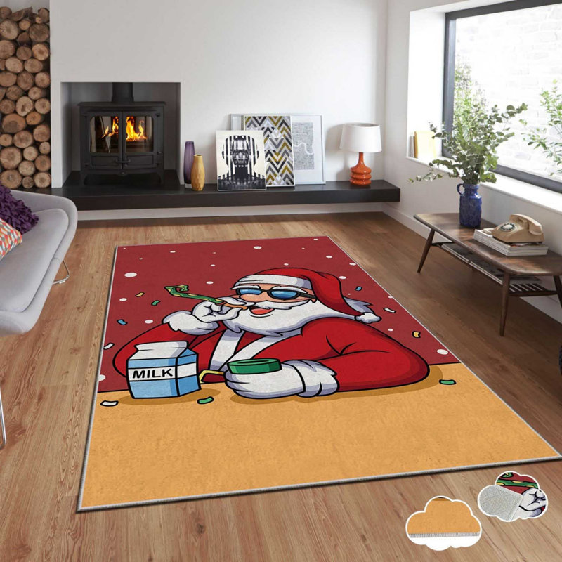 Luxurious Velvet Area Rug, 3.3 x 4.6 ft, 100% Polyester, 740 g/m² | Non-Slip Dot Underside, Laminated Sponge for Comfort | Easy Clean, Machine Washable at 86°F | Perfect for Living Room, Bedroom, and Home Decor