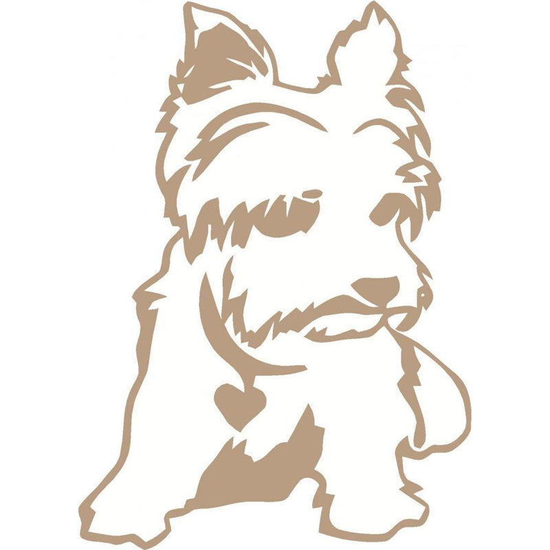 Décalcomanie murale yorkie