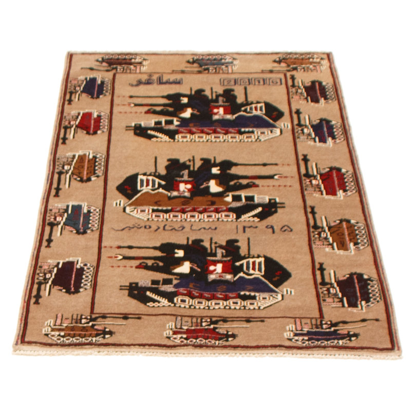 Tapis brun clair Saim 3 pi 0 po x 4 pi 8 po Saim