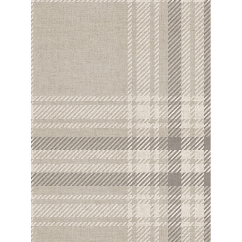 Papier peint à carreaux douillet, Beige gris