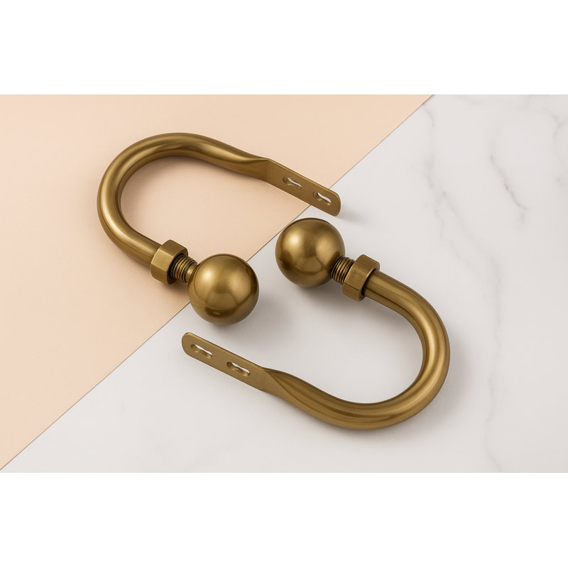 Alexjandro 10cm Curtain Holdback, Antique Brass