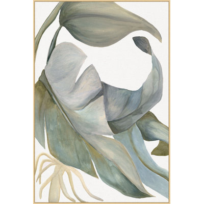 Flowy Foliage 1 Framed Print Canvas