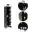 Armoire à linge avec miroir Wengue-387997804
