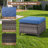 Wicker Outdoor Ottomans for Patio Set of 2 Rattan Footstools w/Removable Cushions-1158777096-1160818655