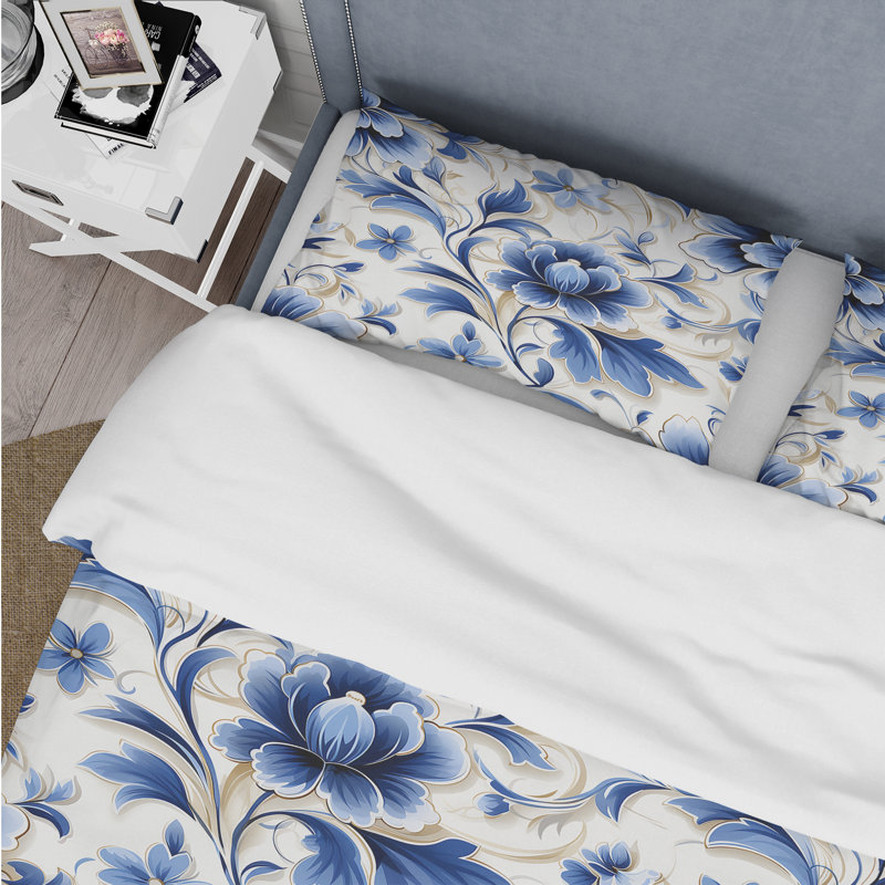 Ensemble de housse de couette Cobalt, Housse de couette simple + 1 taie décorative stan