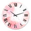 Abstrait abstrait fleurs roses I - horloge murale moderne-60281352