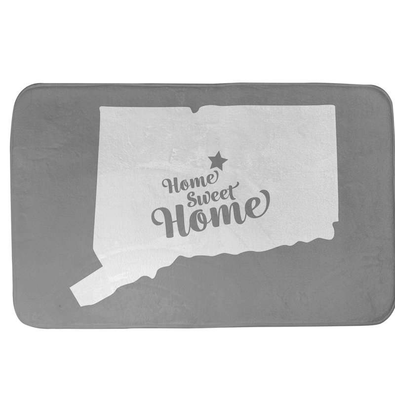 Tapis pour salle de bain allentown pennsylvanie, l 17 po x L 21 po, Gris, Hartford
