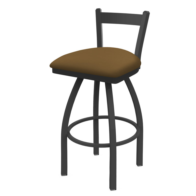 Tabouret de bar 821 Catalina, Selle Canter, Étain, Tabouret de bar (assise de 30 po de hauteur)