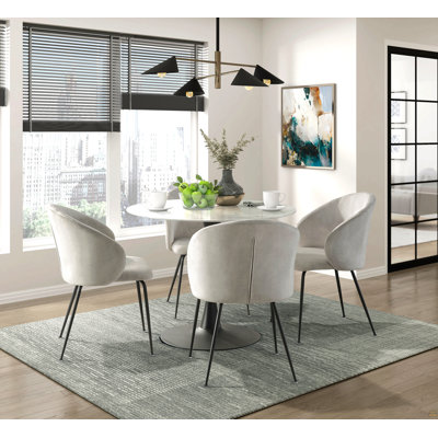Ensemble de chaises d'appoint en velours 2 pièces