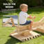 HOMCOM 90cm x 56cm Rectangle Sandbox with Cover
