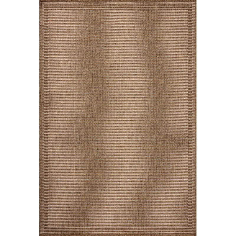 Tapis naturel / avoine Gracie Oaks Kanessa, Rectangle 5 pi x 7 pi 7 po