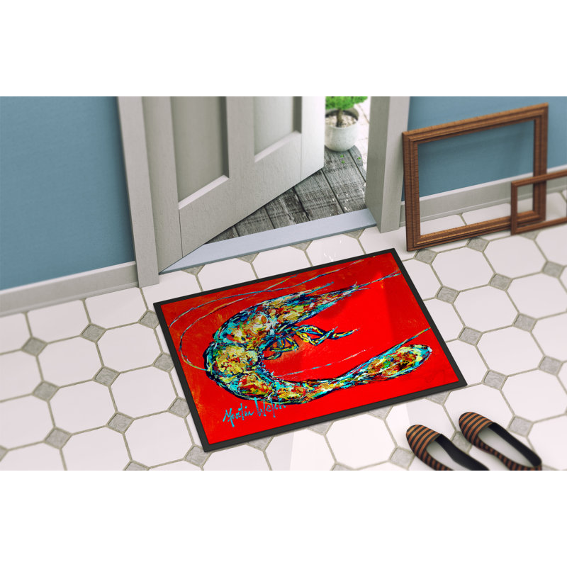 Tapis d’extérieur anti-dérapant à bouillie crevette, Rectangle 2 pi x 3 pi