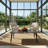 Modern Marble Style Rectangular Coffee Table with Solid Hornbeam Wood Legs