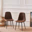 4 - Person Dining Set 120Cm Marble Pattern Table with Armless Chairs-566114927