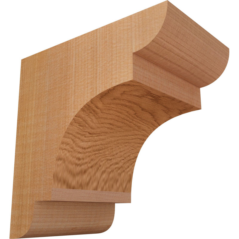 New Brighton Corbel, H 6 po x l 3,5 po x P 6 po, Cèdre rouge, Lisse