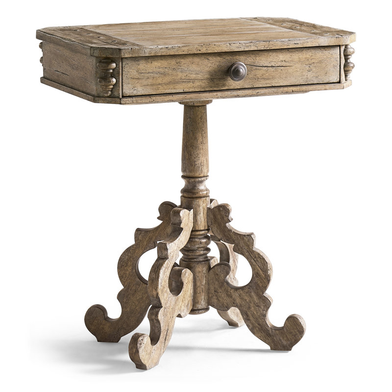 Caldera Pedestal End Table