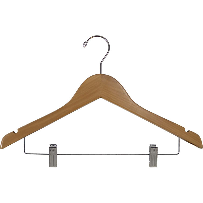 Cintre en bois 15 1/2 ", 25, Naturel