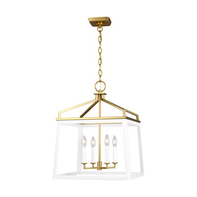 4 - Light Dimmable Lantern Geometric Chandelier