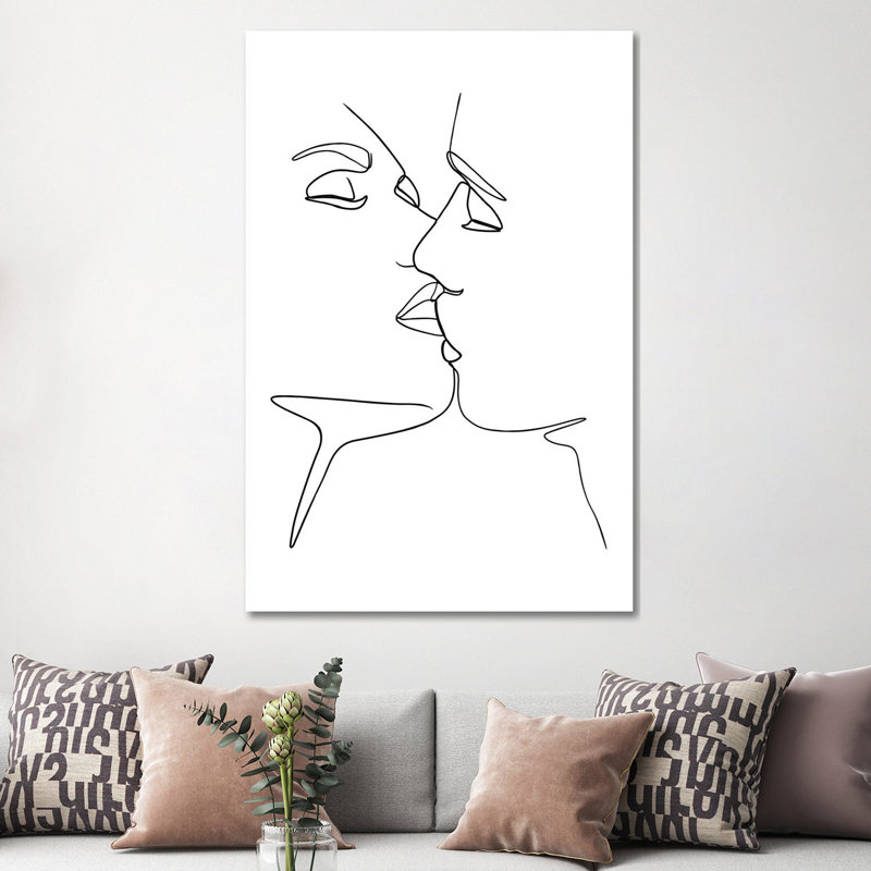 Love №3 Rectangle by Blek Prints - Wrapped Canvas Gallery-Wrapped Canvas Giclée, 152.5 cm H x 101.5 cm W