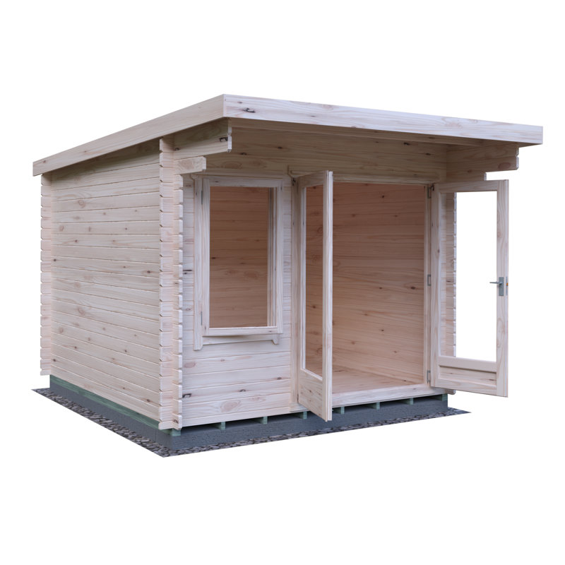 Chiron 10 x 10 Ft. Tongue & Groove 28 mm Log Cabin
