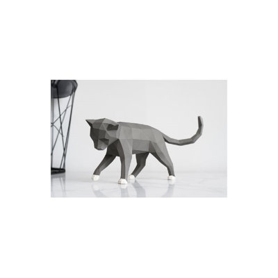 Geometric-3D-Cat-Figure