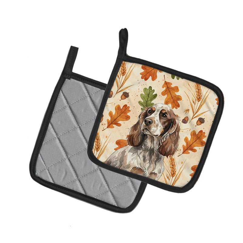Paire de porte-casseroles en forme de coquelicot