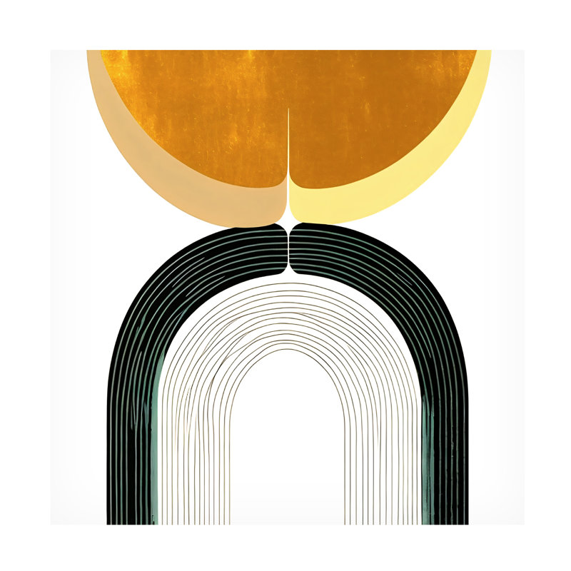 «Goree Abstract Mid Century Abstract», reproduction d'art sur toile 13, H 14 po x l 14 po x P 2 po