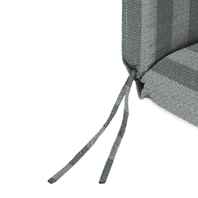 22" x 44" Outdoor Chair Cushion with Ties and Loop, Conway Smoke
