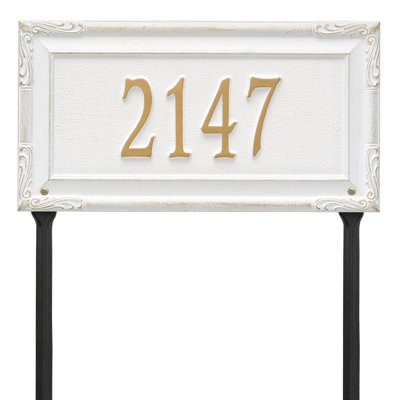 Gardengate Personalized Grande 1-Line Lawn Address Sign