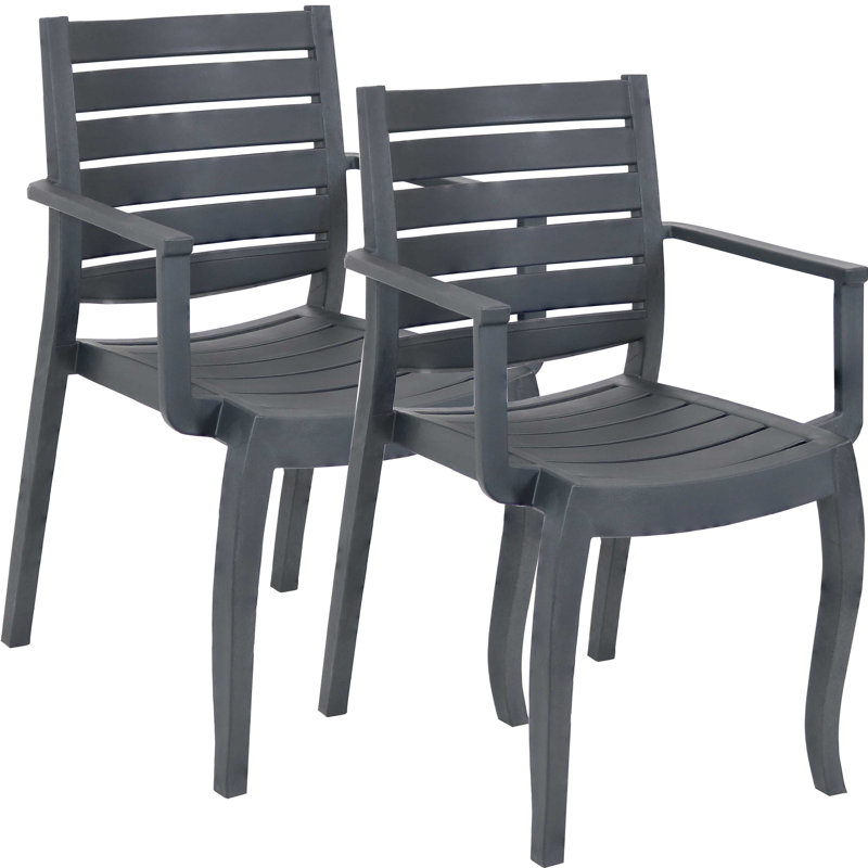 Fauteuils de salle à manger Dorthula, Gris