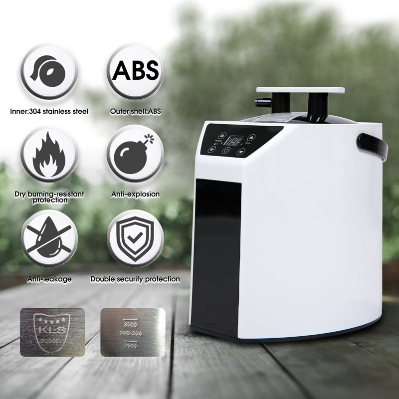 Sauna Steamer Portable Pot, 3L Stainless Steel Steam Generator With Remote Control, Smart Touch Button, Spa Machine With Timer Display Mist Moisturizing For Body Detox