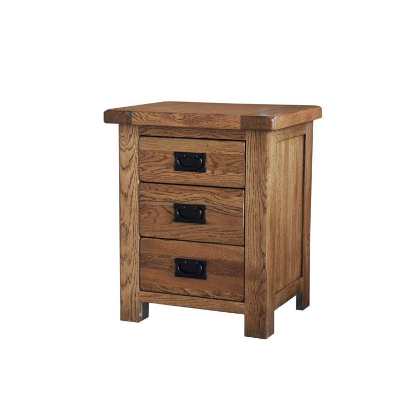 50cm W Solid Wood Bedside Table