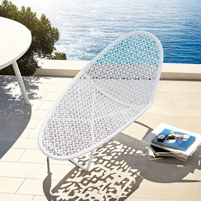Outdoor Wicker Chaise Lounge