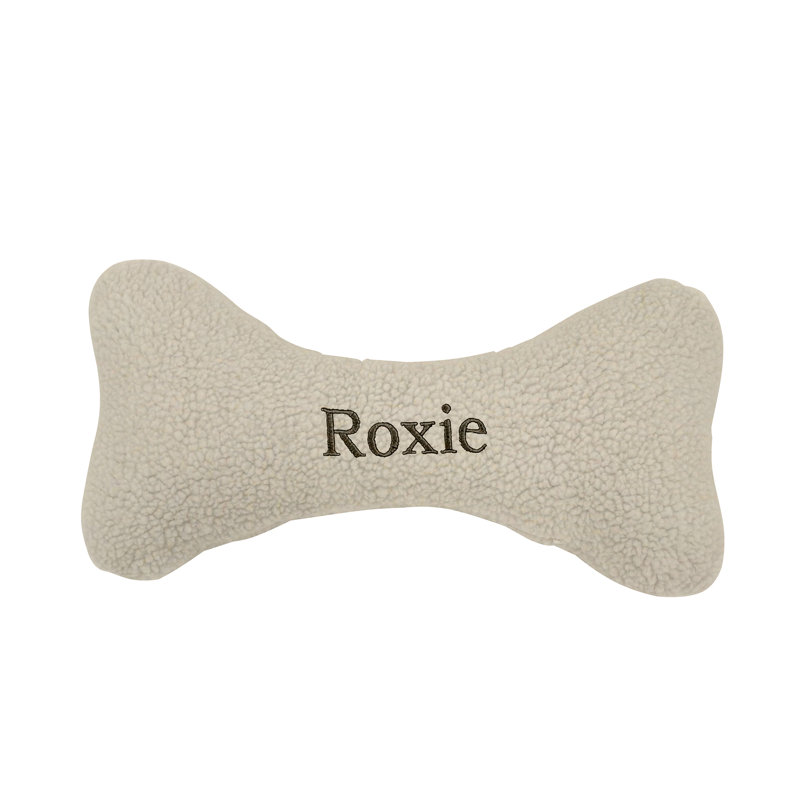 Sherpa Bone Pet Pillow, Medium (19" W x 10" D), Yes