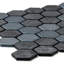 Carreau de mosaïque en verre hexagonal 2 po x 2 po Eterna Big Hexx-63332500