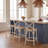 Franklin Solid Wood Counter Stool with Solid Wood Frame-91060521-99324130-99324127