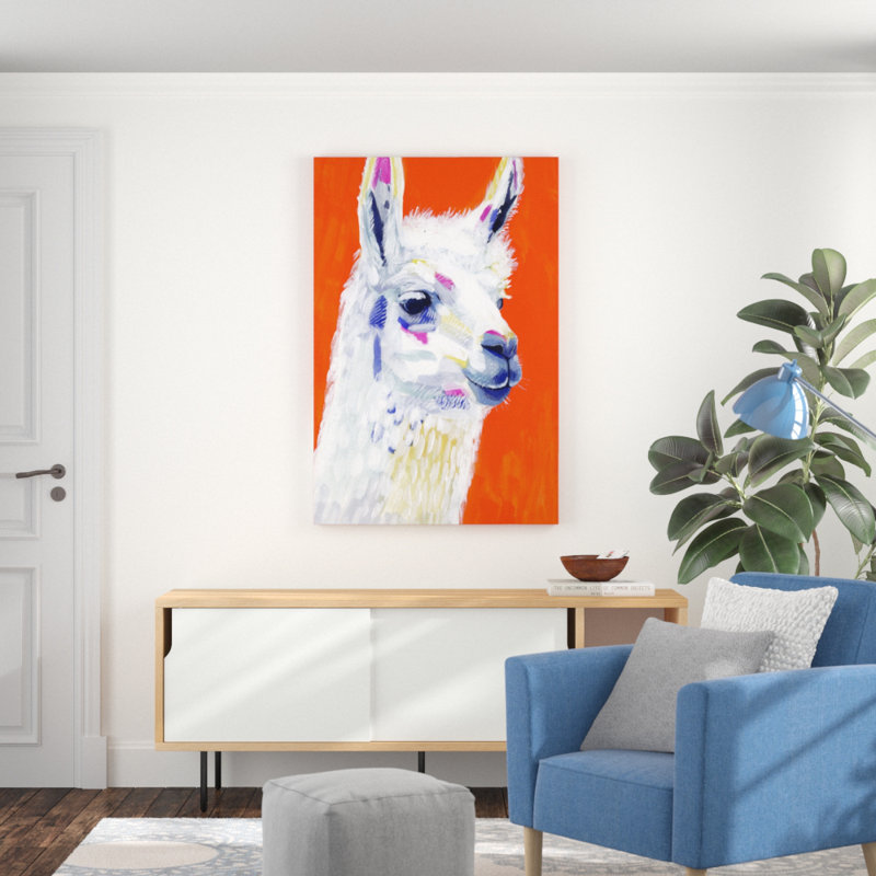 Animal Party IV - Painting on Canvas, 122cm H x 81cm W, Wrapped Canvas