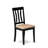 5 Piece Dining Table Set for 4 Includes a Round Kitchen Table with Pedestal and 4 Linen Fabric Kitchen Dining Chairs, 36x36 Inch, Black & Cherry-658887032-632238179